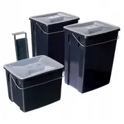 Atkritumu tvertņu komplekts Biobox 2X10L6L pelēks  0808993840 3253928993030 39249000