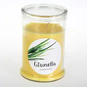 Baltic Candles Aromatizēta svece stikla glāzē ar citronella smaržu / sveces degšanas laiks 50H Yellow  39053 4752046070399