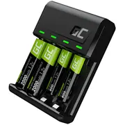 Green Cell Vitalcharger Bateriju lādētājs  2X Baterijas Aa / 2000Ma un Aaa 800Mah Grsetgc03 5907813961359