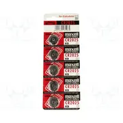 Battery lithium Cr2025,Coin 3V non-rechargeable Ø20X2.5Mm  Bat-Cr2025/Mx-B5 Cr2025 Maxell B5