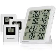 Bresser Quadro Nv Termo-Higrometrs balts  14843 4007922095363