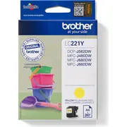 Brother Lc221Y tintes kārtridžs 1 pcs Oriģināls Dzeltens  4977766747349