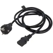 Cable 3X0.75Mm2 Cee 7/7 E/F plug,IEC C13 female Pvc 1.8M  Savkabelcl-138 Cl-138