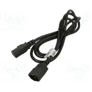 Cable 3X1Mm2 Iec C14 male,IEC C15 female Pvc 1.8M black 10A  Ak-Up-06