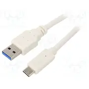 Cable Cablexpert Usb 3.0 A plug,USB C plug gold-plated  Ccp-Usb3-Amcm-1M-W