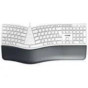 Cherry Kc 4500 Ergo tastatūra Universāls Usb Qwertz Vācu Balts  Jk-4500De-0 4025112102509 Wlononwcrowjd