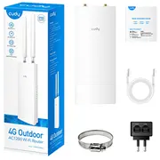 Cudy Lt500 wireless router Fast Ethernet Dual-Band 2.4 Ghz / 5 4G White  OutdoorEu 6971690792848 Net-Wlrd-Cudy-029