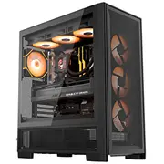 Darkflash computer case Airnova Black 3 fans  Blk 3F 4711527007026 082352