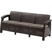 Dārza dīvāns trīsvietīgs Corfu Love Seat Max brūns  29197959599 8711245158297