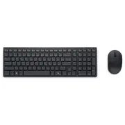 Dell  Silent Keyboard and Mouse Km555 Set Wireless Ukrainian Qwerty Black 2.4 Ghz, Bluetooth 5.1 connection 580-Bbwj 5397184821930