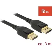 Delock Displayport cable 8K 60 Hz 3 m Dp certified  85661 4043619856619