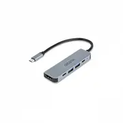Dicota Usb-C 5-In-1 Video Hub 4K Pd 100W silver  D32060 7640239421370