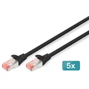 Digitus Cat 6 S/Ftp patch cable, 5 pieces  Dk-1644-100-Bl-5 4016032442363 Wlononwcrpn82