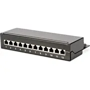Digitus Desktop Cat 6A, class Ea patch panel, shielded, black  Dn-91612Sd-Ea 4016032315063