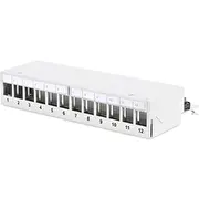 Digitus Desktop Modular Patch Panel, shielded, 12-Port  Dn-93706 4016032435242 284031