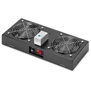Digitus Roof Ventilation Unit for 483 mm 19Quot Wall Mounting Cabinets  Dn-19 Fan-2-Wm-T-Sw 4016032250586 Wlononwcrowks