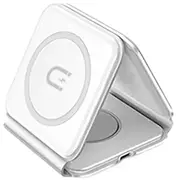 Dudao A11N 15W 3In1 inductive charger - white  6973687249489