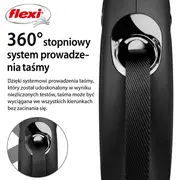 Inerces pavada suņiem  Flexi New Classic Tape Leashes S, 5M, black Dlzflxsmy0011 4000498023228