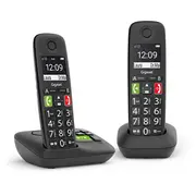 Gigaset E290A Duo Analog/Dect telephone Caller Id Black  2203351 4250366856070 Wlononwcrojek