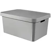 Kaste ar vāku Infinity Recycled 45L 56X39X27Cm pelēka  0801721099 3253921721050