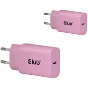 Mobile Charger Wall Usb-C/2Pack 30W Pink Cac-3021 Club3D  8719214473402