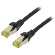 Patch cord S/Ftp Cat 6A Rj45 plug,both sides stranded Cu  Dk-1644-A-0025/Bl