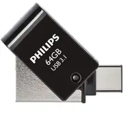 Philips Usb 3.1 / Usb-C Flash Drive Midnight black 64Gb  Fm64Dc152B 8720039510739