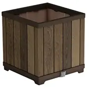 Puķu pods Deco Square Planter Walnut  29213622533 7290112640864