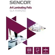 Sencor Sla Fa4M250 Laminēšanas plēve A4 250Mic 25Lpp  8590669199280
