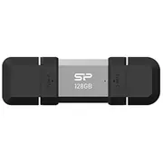 Silicon Power Dual Usb Drive  Mobile C51 128 Gb Type-A and Type-C Silver Sp128Gbuc3C51V1S 4713436155577
