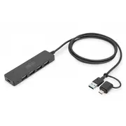 Digitus Usb 3.0 Hub 4-Port, Slim Line  Da-70236 4016032489214 Nuassus4P000019