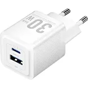 Wall charger, Vention, Feqw0-Eu,  Usb-C Usb- A, 30W , Gan White Feqw0-Eu