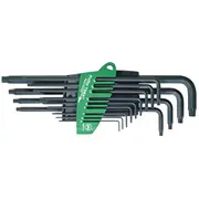 Wiha L-Key set in Prostar holder Torx, 13-Pcs., black oxidised 24312  Wh24312 4010995243128