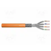 Wire S/Ftp Cat 7 4X2X23Awg wire Lszh orange 1000M Cpr Cca  Dk-1744-Vh-10