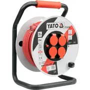 Yato Yt-8108 power extension 50 m 4 Ac outlets Indoor/Outdoor Black, Red, White  5906083981081 Wlononwcr0307