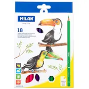 Zīmuļi krāsainie 18 krāsas Milan  Mil07194