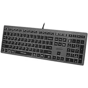 A4Tech Fstyler Fx60H White Backlit keyboard Usb Qwerty Black, Grey  A4Tkla47125 4711421976343 Pera4Tkla0153