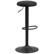 Bāra krēsls Finch, D40Xh82Cm, sēdeklis antracīta audums, kāju balsts ar raupju pulvera pārklājumu, matēti melns  Ac85631 5713941107114
