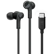 Belkin Rockstar Headphones Wired In-Ear Calls/Music Usb Type-C Black  G3H0002Btblk 745883775514 1031171