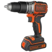 Black  Decker 18V Drill Driver with 2X2.0 Ah Batteries Bcd383D2Xk-Qw 5035048833513