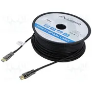 Cable Hdmi plug,both sides Pvc 2.1,Optical Len 50M  Ca-Hdmi30Fb-0500Bk Ca-Hdmi-30Fb-0500-Bk