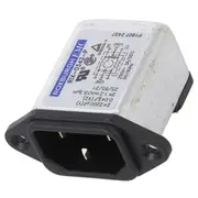 Connector Ac supply socket male Inom 3A Ir 0.35Ma 250Vac  Rix0342P
