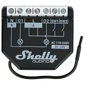 Shelly Qubino Wave2Pm Controller, 2-Channel, Z-Wave Power measurement  Qubinowave2Pm 3800235269015 85269200