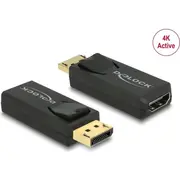 Delock Adapter Displayport 1.2 male Gt Hdmi female 4K Active black  65573 4043619655731