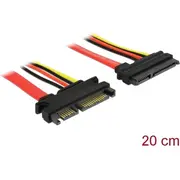 Delock Extension cable Sata 6 Gb/S 22 pin plug Gt receptacle 5 V  12 20 cm 84362 4043619843626
