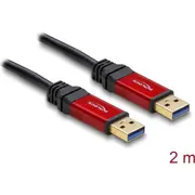 Delock Usb 3.2 Gen 1 Cable Type-A male to 2 m metal  82745 4043619827459
