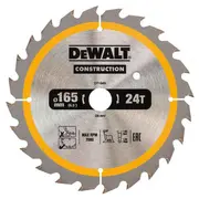 Dewalt Zāģripa 165X20Mm 24T Dc  Dt1949-Qz 5035048095669