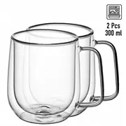 Dubultsienu stikla krūžu komplekts 2 gab., 300 ml, Kamille, 9007  5904734062905