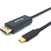 Equip 133426 video kabeļu aksesuārs 1 m Usb Veids-C Displayport Pelēks  4015867228760