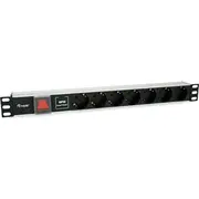 Equip 333309 energosadales vienība, Pdu 7 Maiņstrāvas izvade -S 1U Melns, Sudrabs  4015867227367